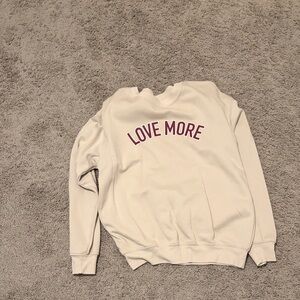 Zoe + Liv Cream 'Love More' Sweater